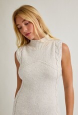 Mock Neck SL Cable Sweater Dress