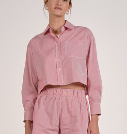 Boxy Cropped Buttondown Top