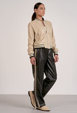 Faux Leather Track Pant