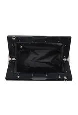 Jamie  Woven Wooden Frame Clutch