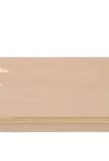 Faux Patent Glossy Clutch