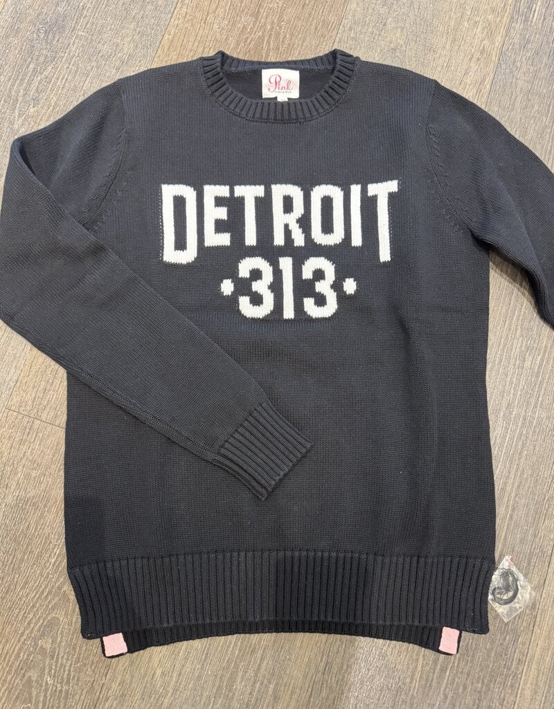 Pink Pineapple Detroit 313 Sweater