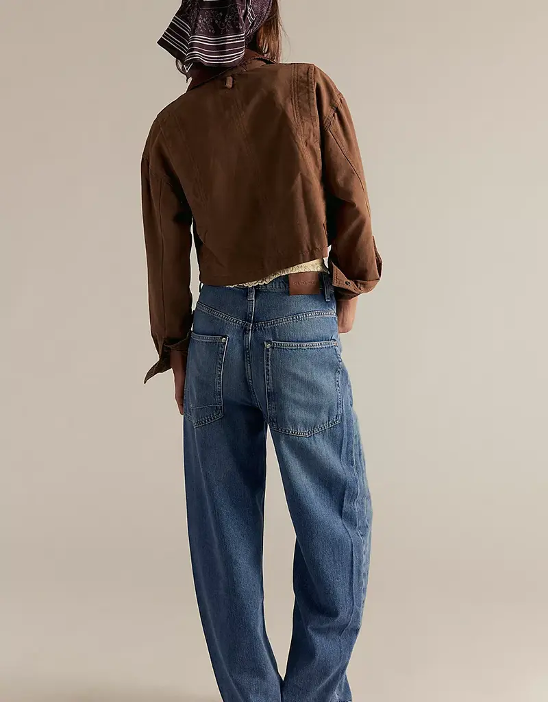 Free People Turbo Baggy Puddle Jean