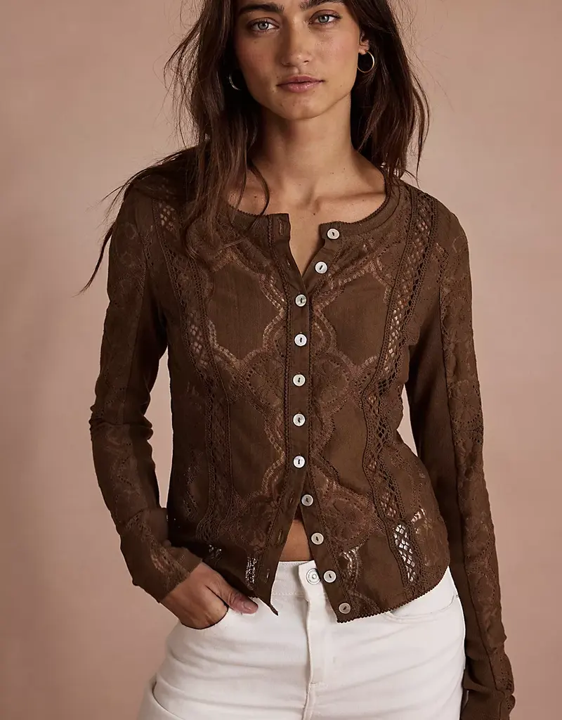 Free People Jae Knit LS Top