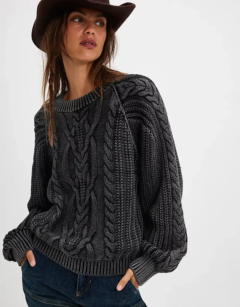 Free People Frankie Cable Sweater