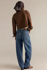 Free People Turbo Baggy Puddle Jean