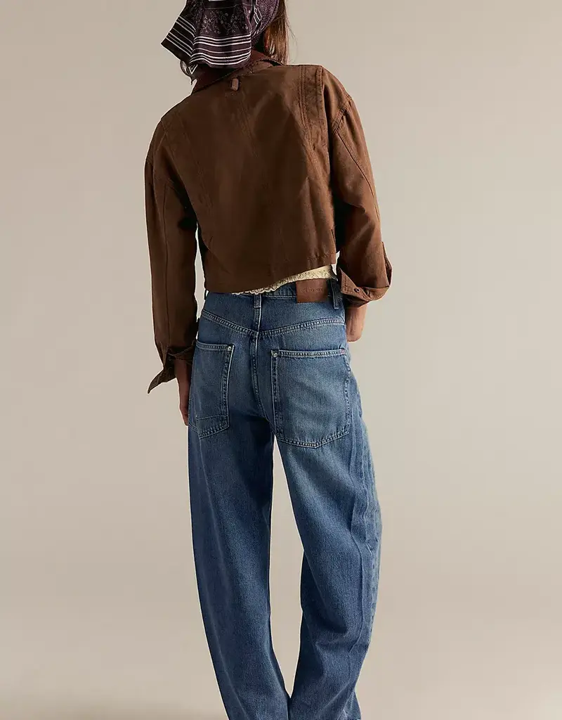 Free People Turbo Baggy Puddle Jean