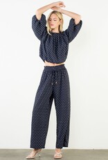 THML Clothing Puff Sleeve Flowy Blouse