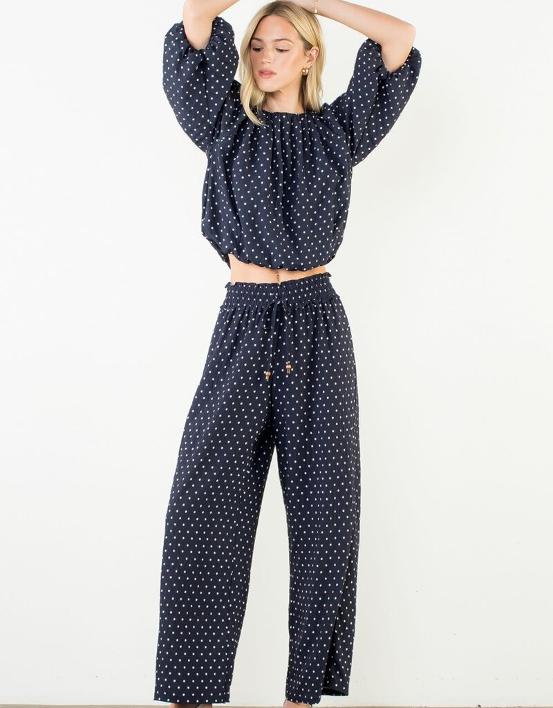 THML Clothing Puff Sleeve Flowy Blouse