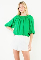 THML Clothing Puff Sleeve Flowy Blouse
