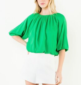 THML Clothing Puff Sleeve Flowy Blouse