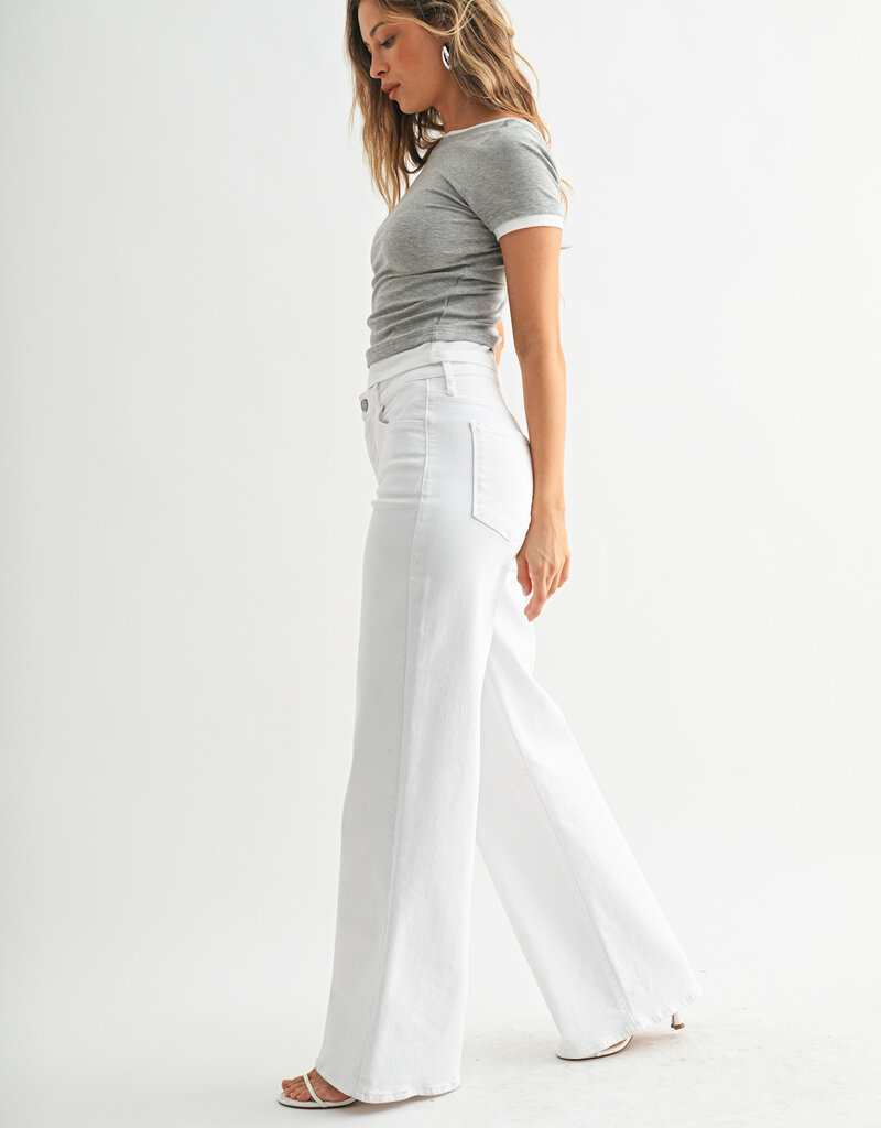 Just Black Denim Stretchy Wide Leg