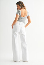 Just Black Denim Stretchy Wide Leg