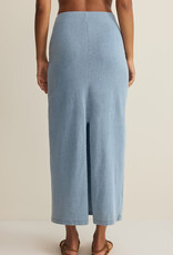 Gail Jersey Denim Midi Skirt
