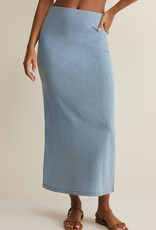 Gail Jersey Denim Midi Skirt