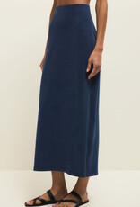 Gail Jersey Denim Midi Skirt