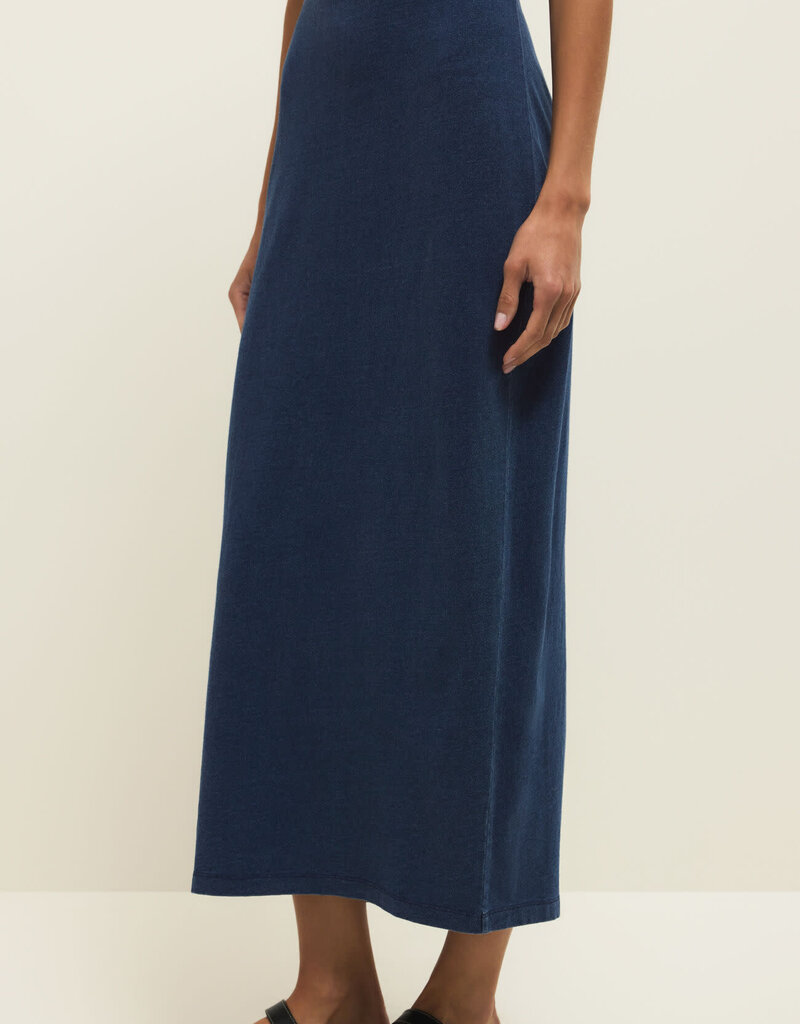 Gail Jersey Denim Midi Skirt