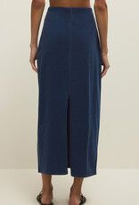 Gail Jersey Denim Midi Skirt