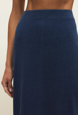 Gail Jersey Denim Midi Skirt