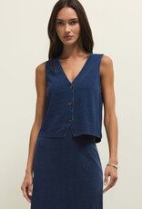 Noelle Jersey Denim Top