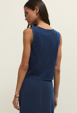 Noelle Jersey Denim Top