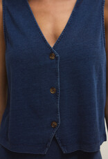 Noelle Jersey Denim Top