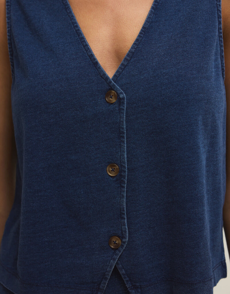 Noelle Jersey Denim Top