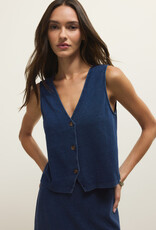 Noelle Jersey Denim Top