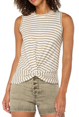 SL Crew Neck Twist Front Knit Top