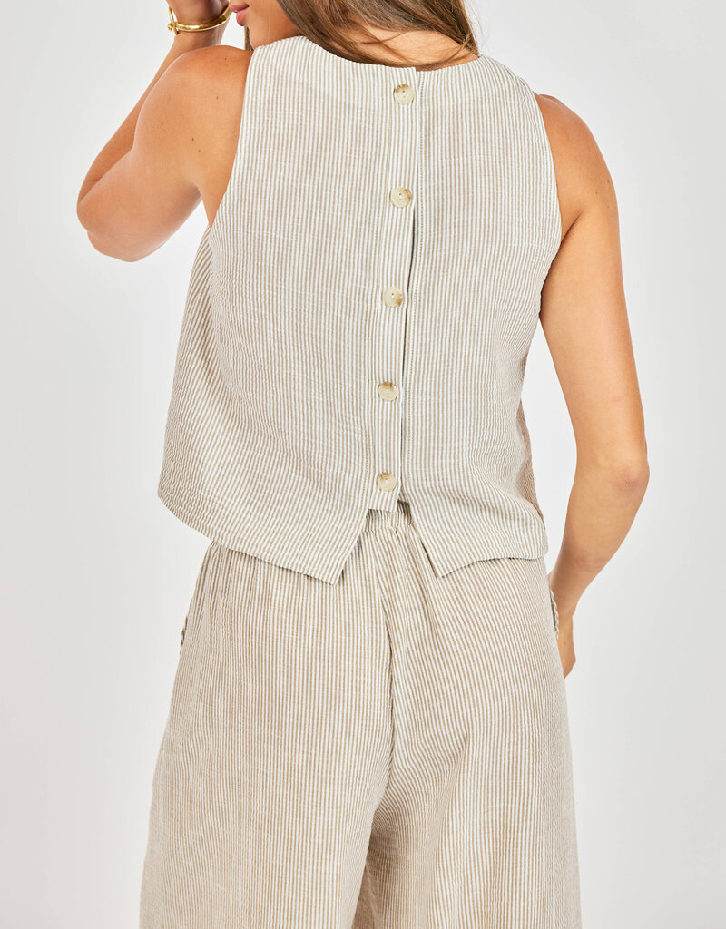 Garden Sun Button Tank