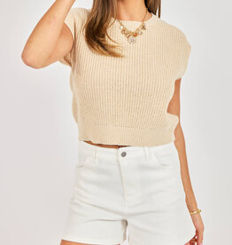 Raindrops Cropped Sweater