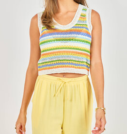 Sylvia Stripe Sweater Vest