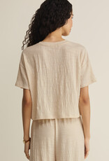 Sway Textured Cropped Tee