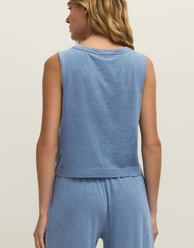 Sloane V-Neck Denim Tank