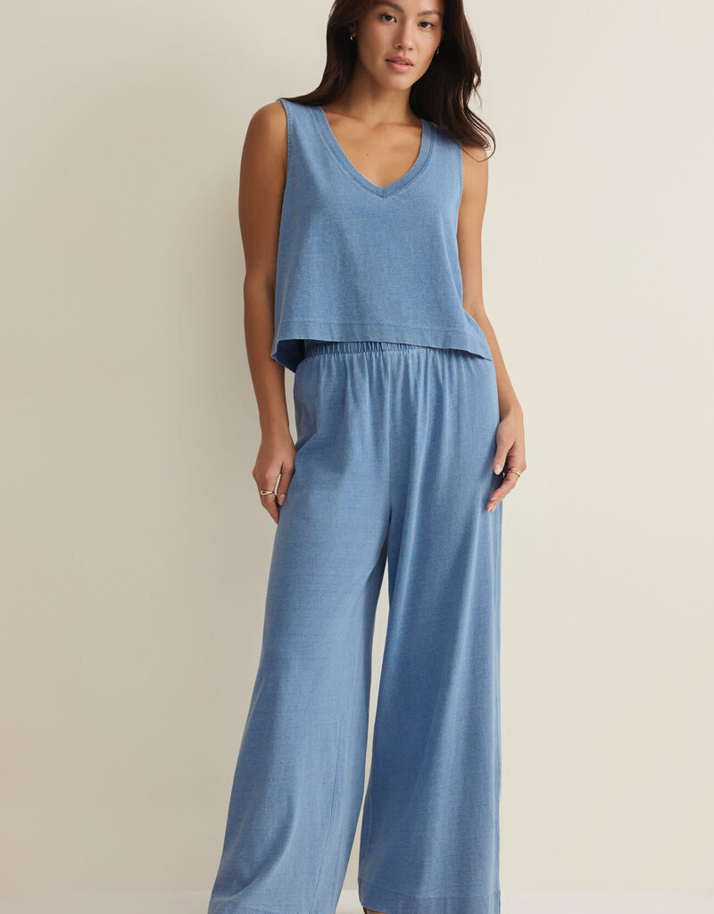 Sloane V-Neck Denim Tank