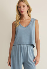 Sloane V-Neck Denim Tank