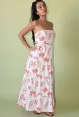 Strapless Seashell Maxi Dress