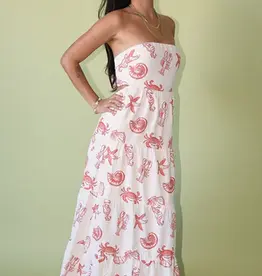 Strapless Seashell Maxi Dress