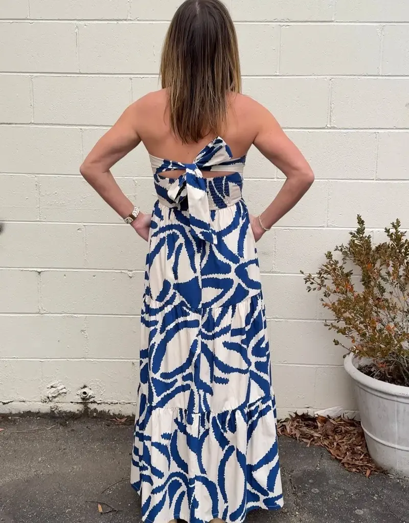 Strapless Tiered Maxi Dress