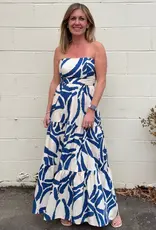 Strapless Tiered Maxi Dress