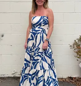 Strapless Tiered Maxi Dress