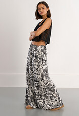 Hawaiian Print Wide Leg Pant
