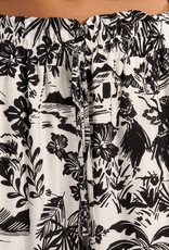 Hawaiian Print Wide Leg Pant