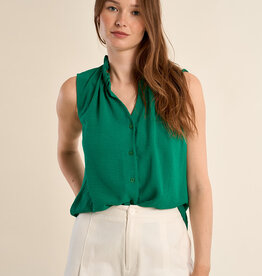 Ruffled Neck SL Top