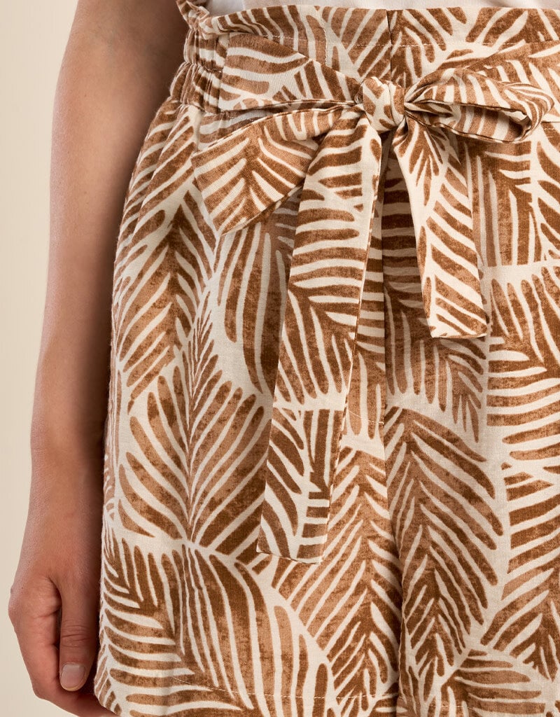 Fern Printed Linen Short