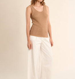 Crochet Knit Sleeveless Top