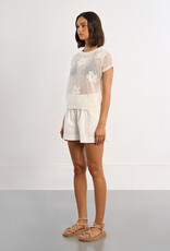 Open Knit Floral Sweater