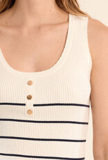 Striped Knit Tank Top