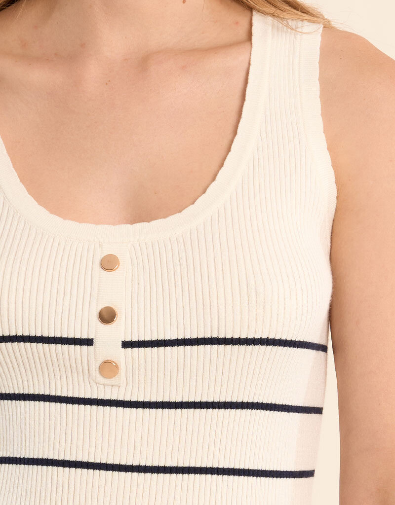 Striped Knit Tank Top