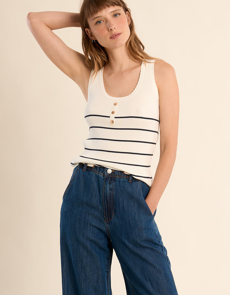 Striped Knit Tank Top